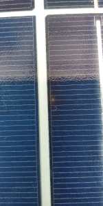 spot pada panel surya